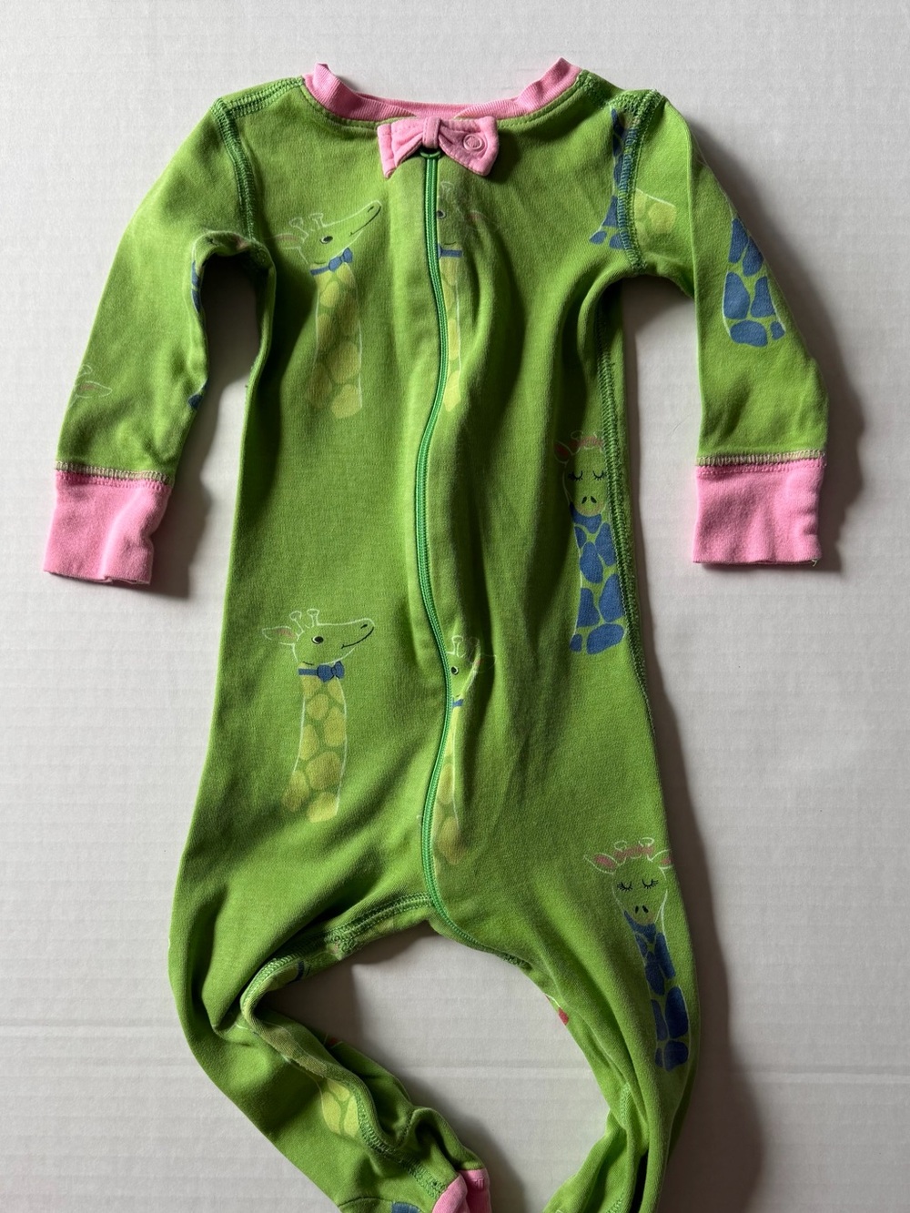 The Beaufort Bonnet Company TBBC 6-12M Giraffe Pima Cotton Footie